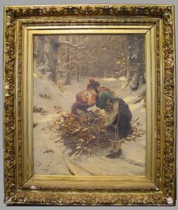 A Cold Day In January by Ludwig Blume-Siebert