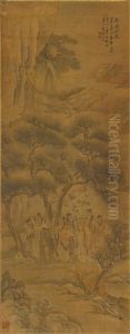 Six Hermits In The Mountains by Peng Yang