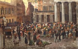 Mercato In Piazza De Ferrari by Giuseppe Pennasilico