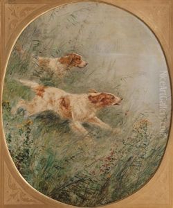 A Pair Of Portraits Of Gundogs