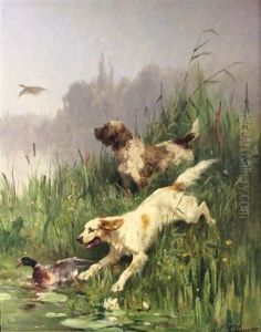 Chien Levant Les Canards