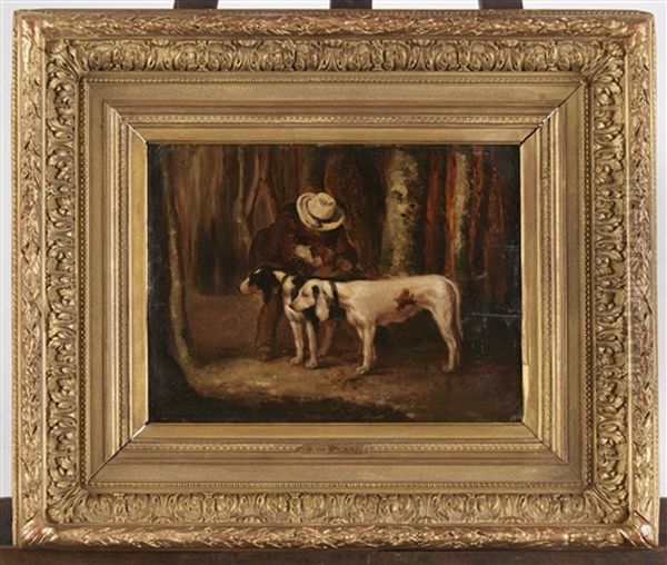 Jeune Chasseur Et Ses Chiens - view 1