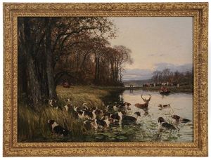 L'hallali Du Cerf (the Kill Of The Stag) by Olivier de Penne