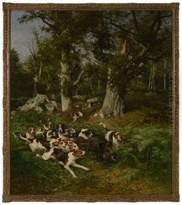 The Boar Hunt by Olivier de Penne