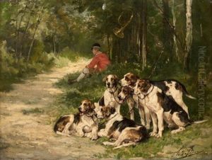 Valet De Chien Et Sa Meute Valet De Chien Et Sa Meute