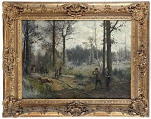 Battue D'une Chasse Du Duc D'aumale by Olivier de Penne
