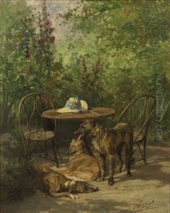 At Leisure, On The Patio by Olivier de Penne