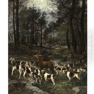 The Deer Hunt by Olivier de Penne