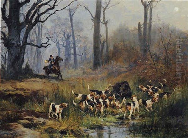 Scene De Chasse A Courre: L'hallali - view 1