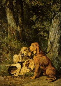 Waiting For Their Master by Olivier de Penne