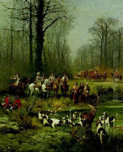 Chiens De Chasse En Foret - view 1