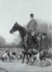 The Huntsman And His Hounds by Olivier de Penne