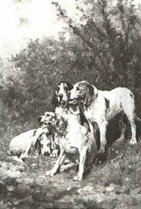 Hounds At Rest by Olivier de Penne