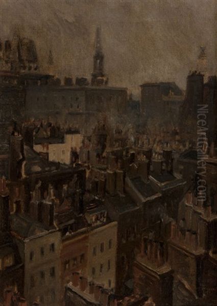The Quarter: View Of The Old Part Of The Adelphi, London From Joseph Pennell's Window, 1890 - view 1
