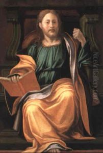 Enthroned Apostle by Giovanni Francesco Penni