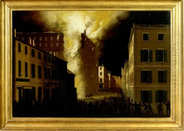 Conflagration Of The Exchange Coffee House - view 1