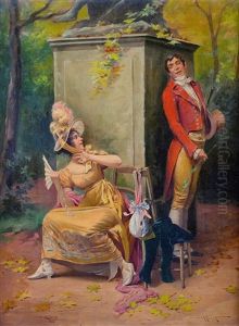 Le Parc De Saint Cloud by Albert Joseph Penot