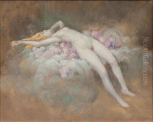 Nu Blond Dans Des Nuees by Albert Joseph Penot