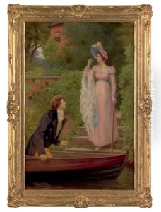 A Courting Couple by Albert Joseph Penot