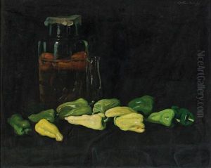 Grune Paprika by Janos Pentelei-Molnar