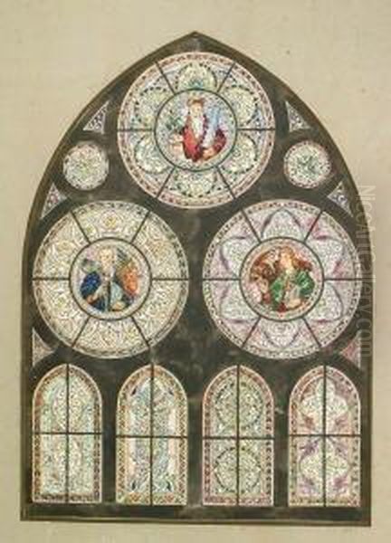 Glasfenster. Entwurf Fur Die Samariterkirche, Berlin - view 1