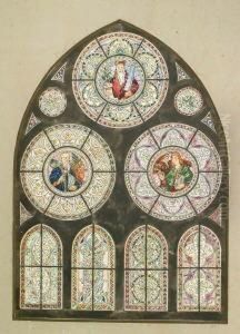 Glasfenster. Entwurf Fur Die Samariterkirche, Berlin by August Blunck