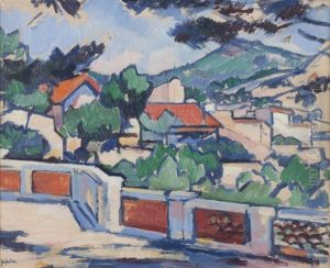 The Terrace, Cassis by Samuel John Peploe