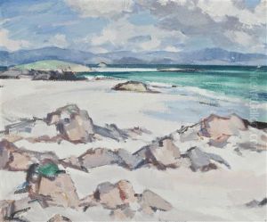 The White Strand, Iona by Samuel John Peploe
