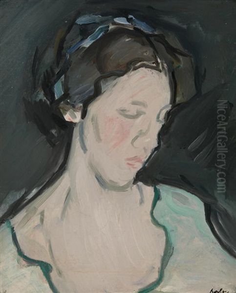 A Portrait Of A Young Woman, Thought To Be Peggy Macrae - view 1