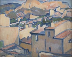 Cassis (rooftops) by Samuel John Peploe