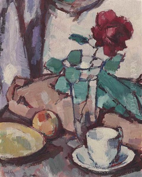 Still-life With Rose And Teacup - view 1