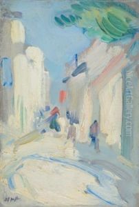 Streetscene, France by Samuel John Peploe