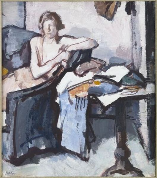In The Studio, Model Reading - view 1