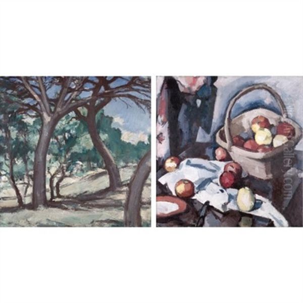 Les Arbres (+ Panier Et Pommes, Verso) - view 1