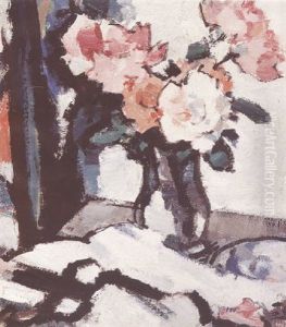 Still Life With A Vase Of Roses Still Life With A Vase Of Roses
