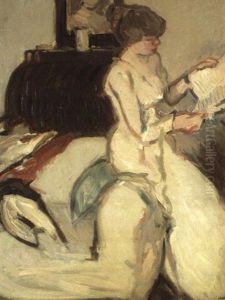 Interior With Seated Girl