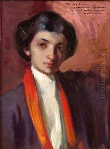 Portrait Of Adele Gratiot by Charles Hovey Pepper