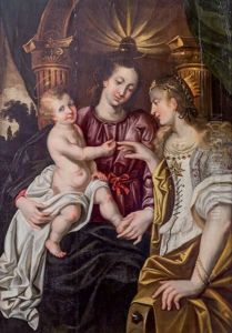 Le Mariage Mystique De Sainte Catherine by Marten Pepyn