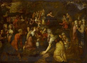 Moses Schlagt Wasser Aus Dem Felsen (mose 2.17)