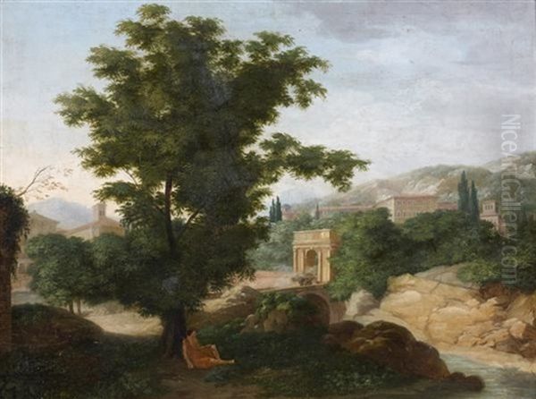 Caprice Architectural Avec L'arc De Constantin - view 1