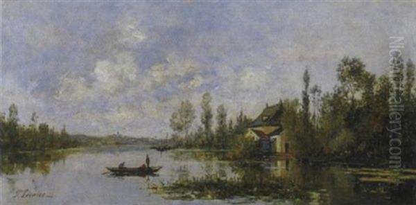 Flusslandschaft Mit Muhle - view 1