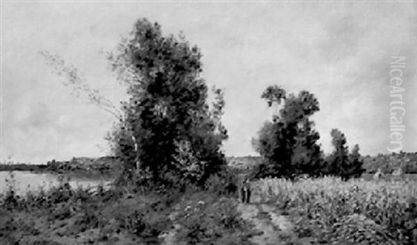 Promeneuses Au Bord De La Riviere - view 1