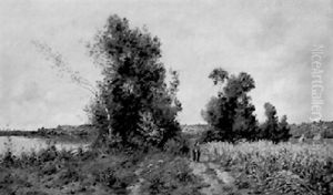 Promeneuses Au Bord De La Riviere Promeneuses Au Bord De La Riviere