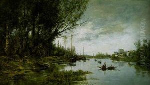A French River Landscape A French River Landscape