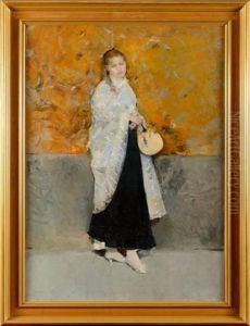 Dame A L'eventail by Francisco Peralta del Campo