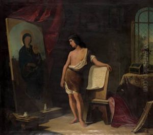 San Lucas Pintando A La Virgen