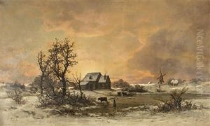 Winter Landscape San Francisco by Carl Von Perbandt