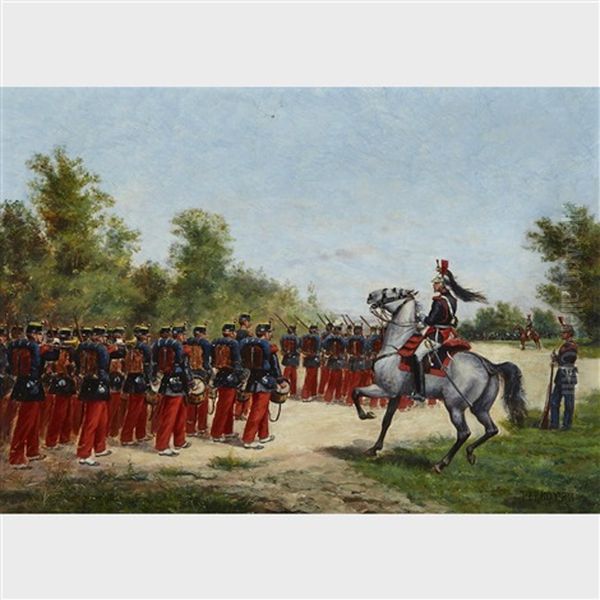 French Soliders On The March - view 1