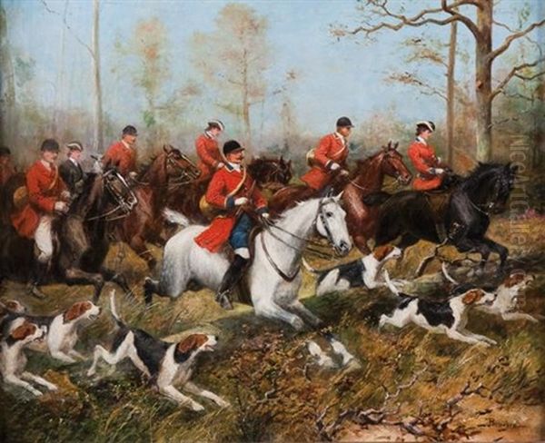 Scene De Chasse A Cour - view 1