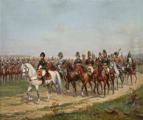 Napoleon Leading His Troops - view 1